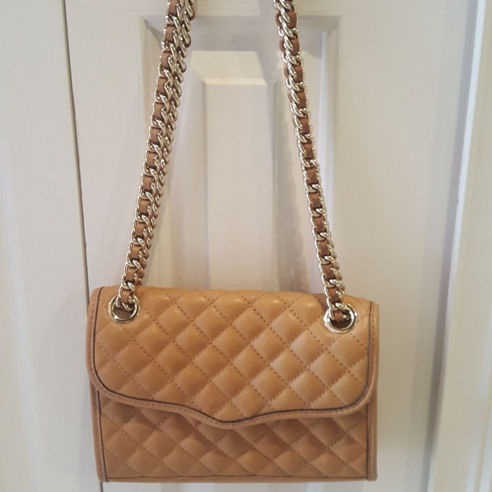 Rebecca Minkoff Quilted Affair Shoulder Bag-Tan